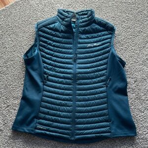 Eddie Bauer Teal Quilted StormDown 800 Vest - Women's